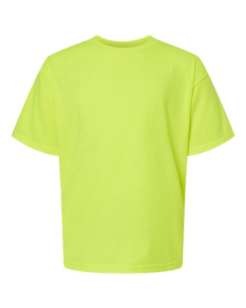 Youth Gold Soft Touch T-Shirt - Safety Green