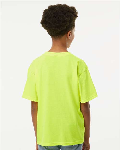 Youth Gold Soft Touch T-Shirt - Safety Green
