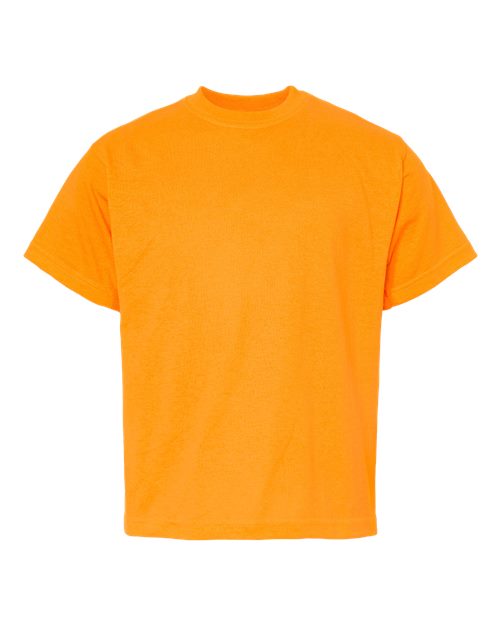 Youth Gold Soft Touch T-Shirt - Safety Orange