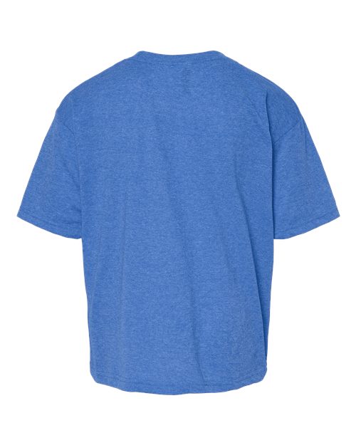 Youth Gold Soft Touch T-Shirt - Heather Royal