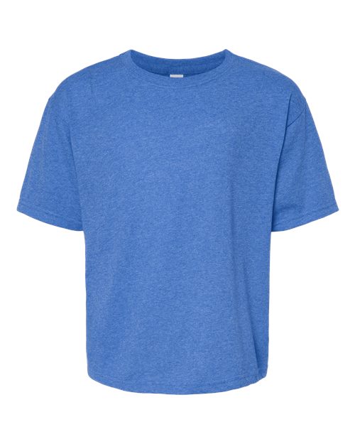 Youth Gold Soft Touch T-Shirt - Heather Royal