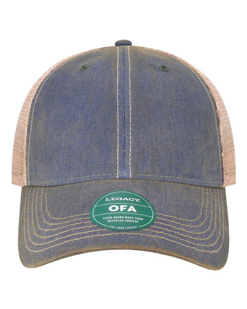 Old Favorite Trucker Cap - Royal/ Khaki
