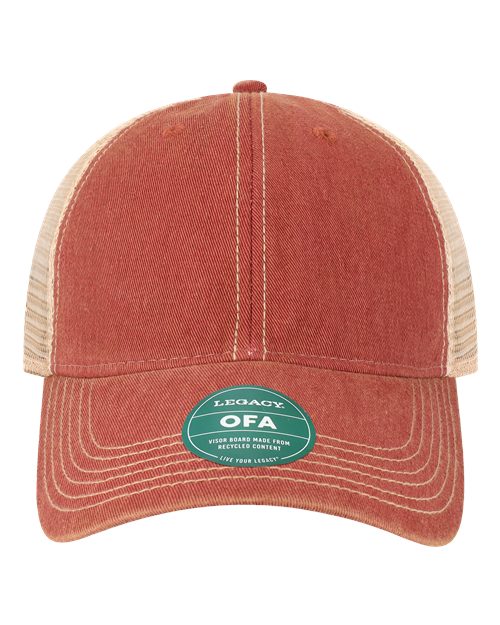 Old Favorite Trucker Cap - Cardinal/ Khaki