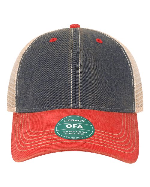 Old Favorite Trucker Cap - Navy/ Scarlet Red/ Khaki