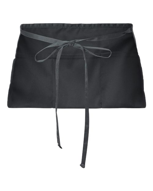 Midweight Cotton Twill Waist Apron - Black