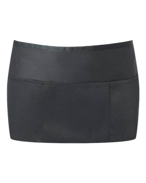 Midweight Cotton Twill Waist Apron - Black