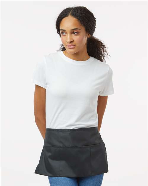 Midweight Cotton Twill Waist Apron - Black