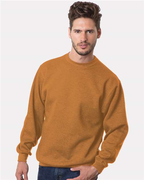 Unisex USA-Made Crewneck Sweatshirt - Caramel Brown