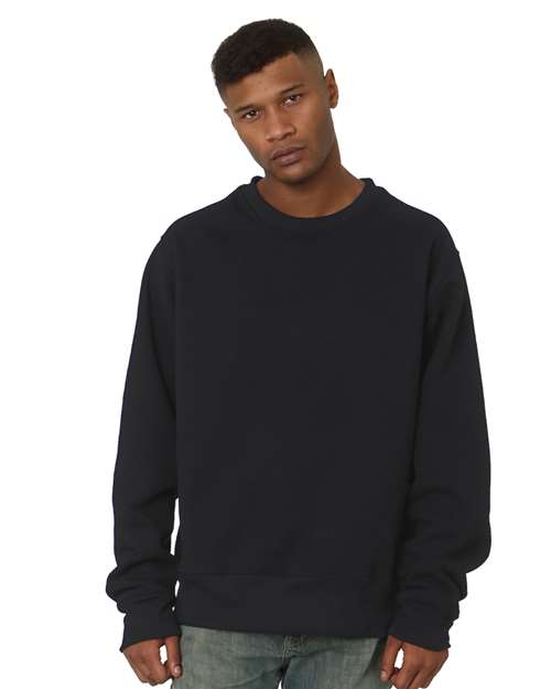Unisex USA-Made Super Heavy Oversized Crewneck Sweatshirt - Black