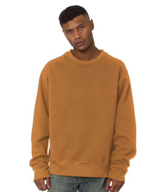 Unisex USA-Made Super Heavy Oversized Crewneck Sweatshirt - Caramel Brown