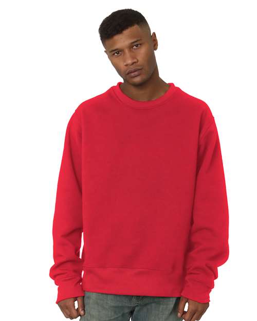 Unisex USA-Made Super Heavy Oversized Crewneck Sweatshirt - Red
