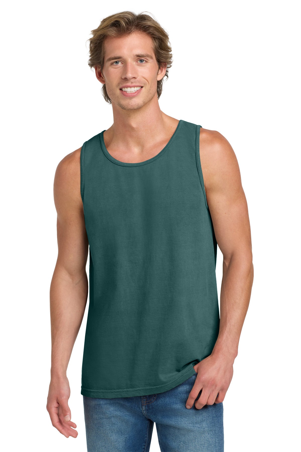 COMFORT COLORS  Heavyweight Ring Spun Tank Top - Blue Spruce