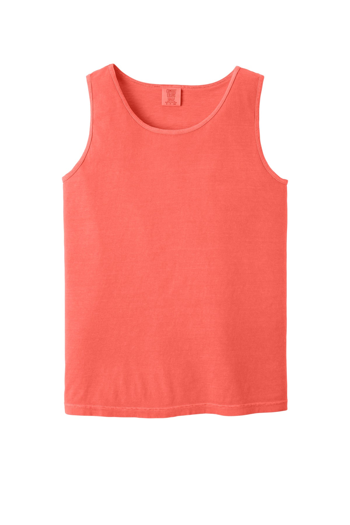 COMFORT COLORS  Heavyweight Ring Spun Tank Top - Neon Red Orange
