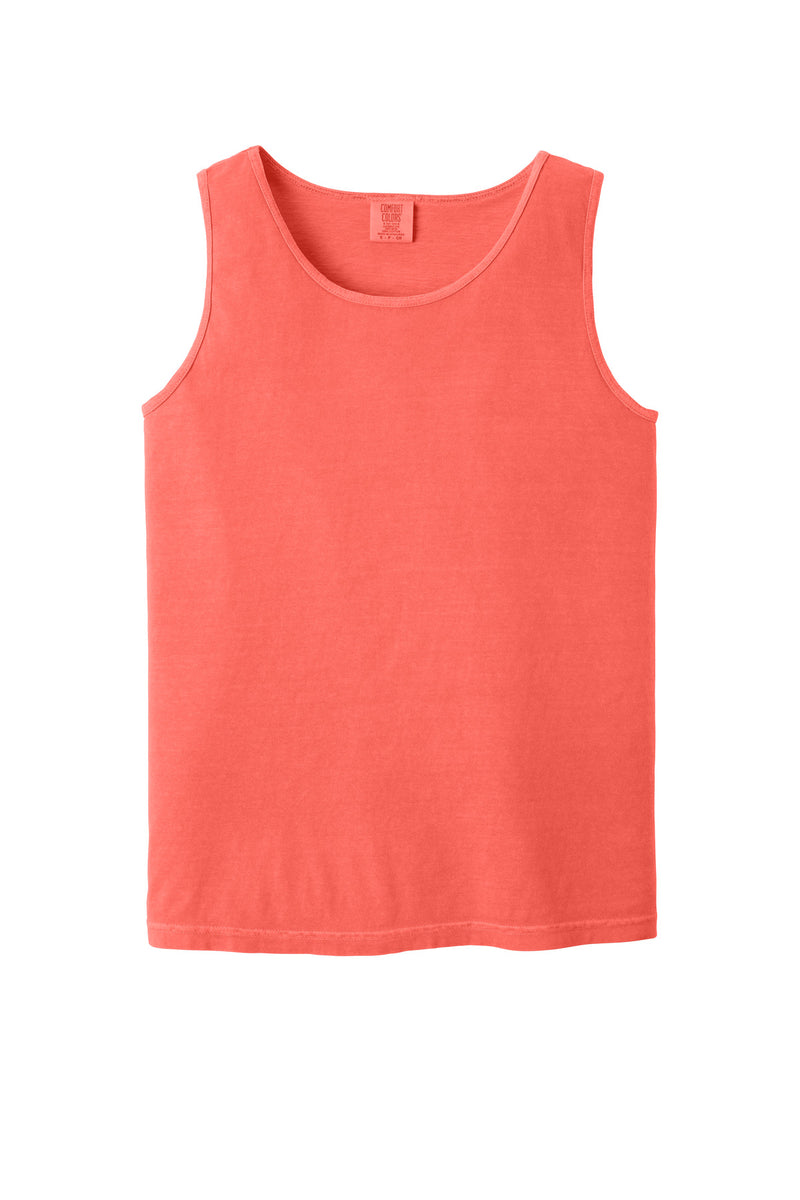 COMFORT COLORS  Heavyweight Ring Spun Tank Top - Neon Red Orange