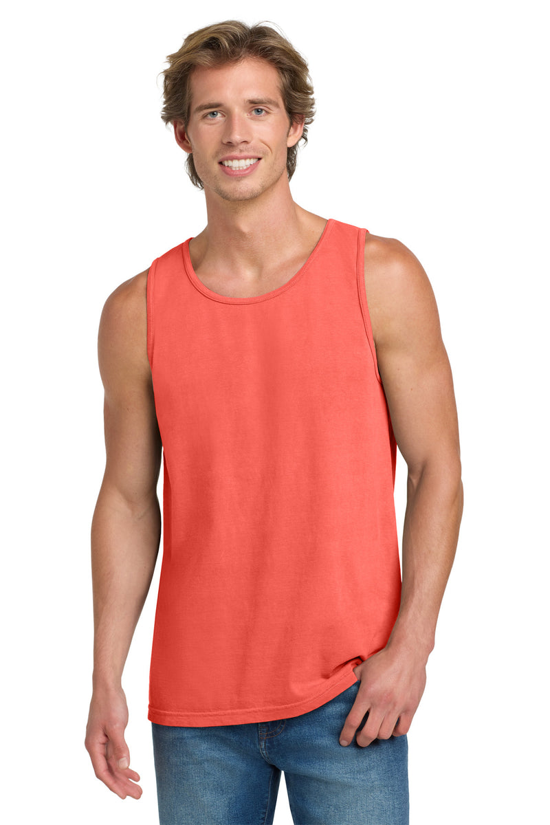 COMFORT COLORS  Heavyweight Ring Spun Tank Top - Neon Red Orange