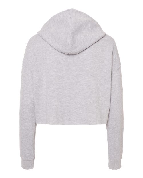 Women’s Lightweight Crop Hooded Sweatshirt - Grey Heather