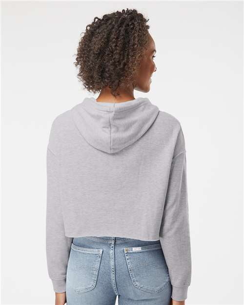 Women’s Lightweight Crop Hooded Sweatshirt - Grey Heather