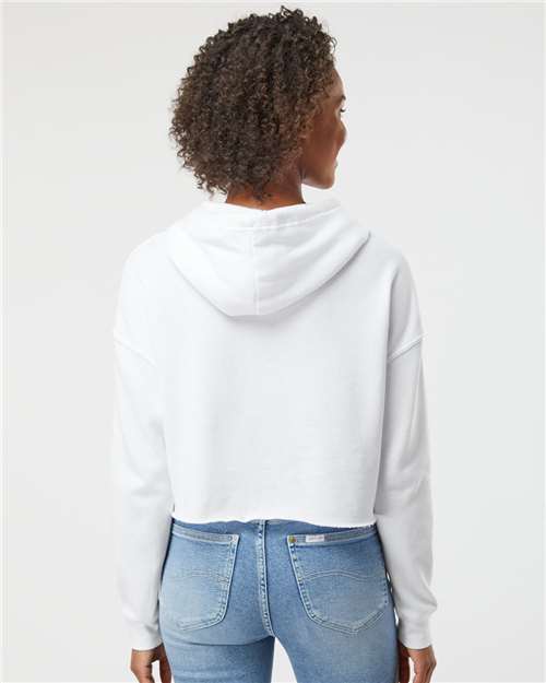 Women’s Lightweight Crop Hooded Sweatshirt - White