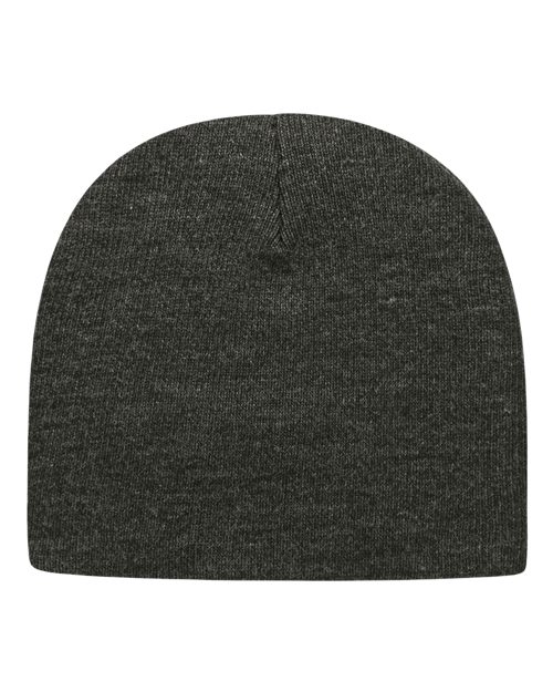 USA-Made 8 1/2" Beanie - Dark Heather Grey