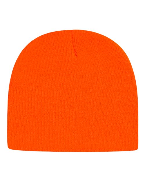 USA-Made 8 1/2" Beanie - Neon Blaze Orange