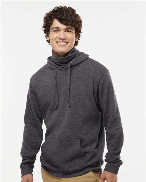 Men's Gaiter Fleece Hooded Sweatshirt - Black Heather