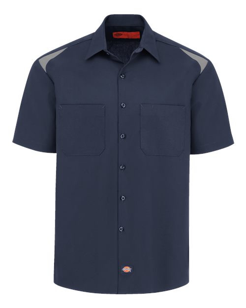 Men's Short Sleeve Performance Team Shirt - Dark Navy/ Smoke