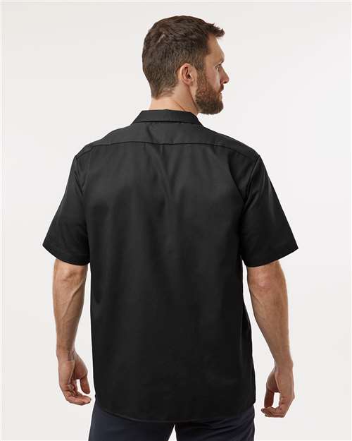 Men's Short Sleeve Work Shirt - Black