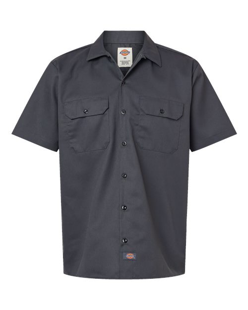 Men's Short Sleeve Work Shirt - Charcoal