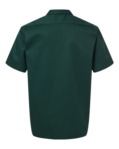 Men's Short Sleeve Work Shirt - Hunter Green