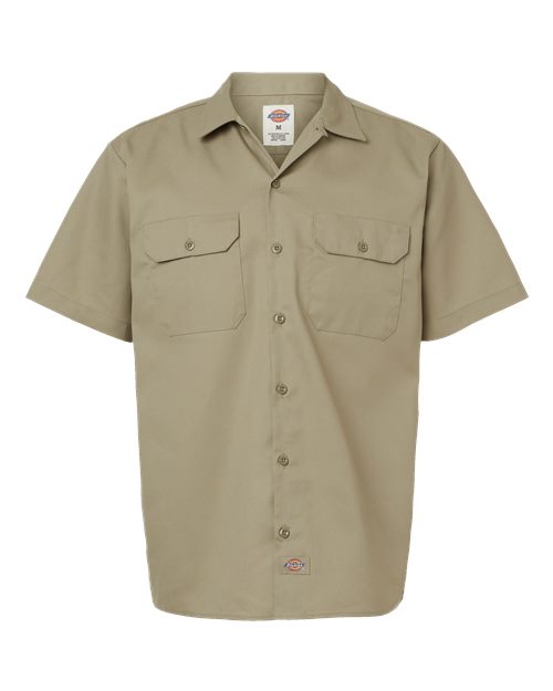 Men's Short Sleeve Work Shirt - Khaki