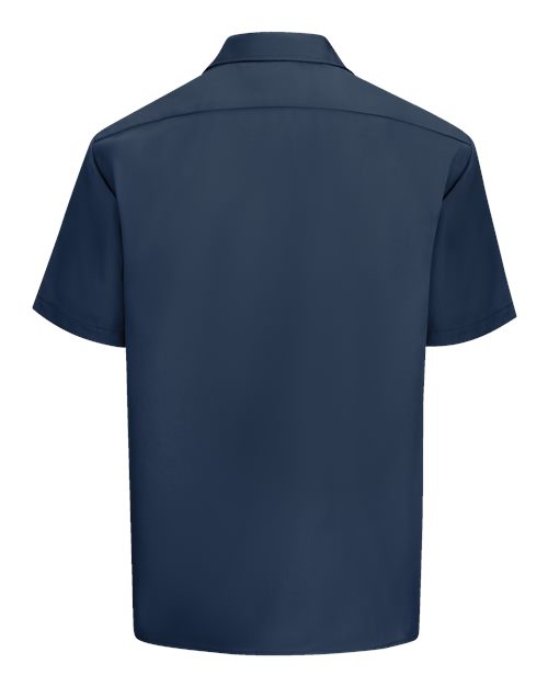 Men's Short Sleeve Work Shirt - Navy