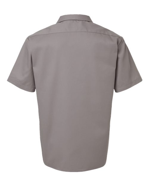 Men's Short Sleeve Work Shirt - Silver Grey