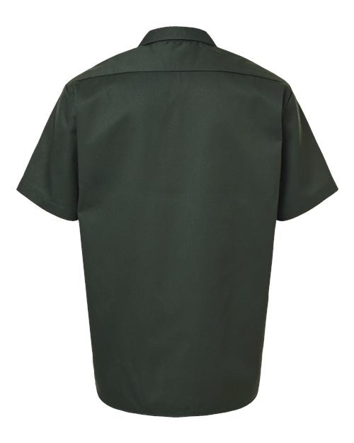 Men's Tall Short Sleeve Work Shirt - Olive Green