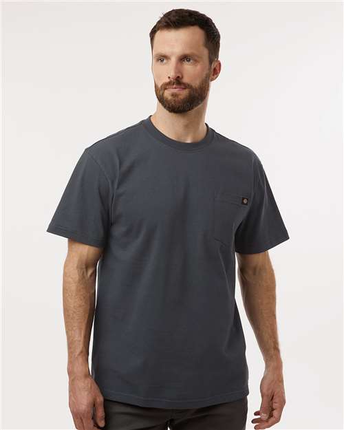Men's Tall Traditional Heavyweight T-Shirt - Charcoal