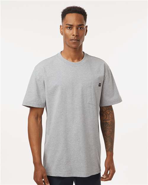 Men's Tall Traditional Heavyweight T-Shirt - Heather Grey