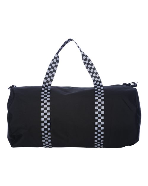 29L Day Tripper Duffel Bag - Black/ Checker Strap