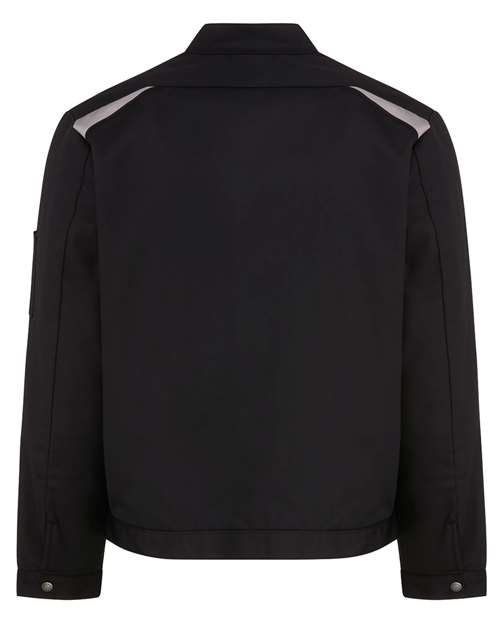 Men's Insulated Colorblocked Jacket - Black/ Silver