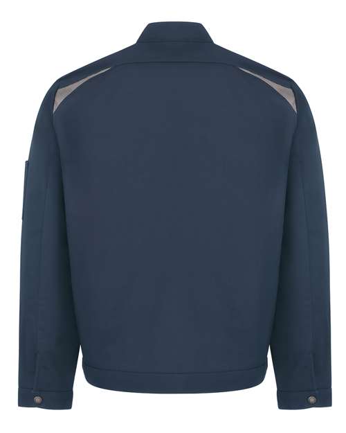 Men's Insulated Colorblocked Jacket - Dark Navy/ Silver