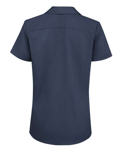 Women's Short Sleeve Work Shirt - Dark Navy
