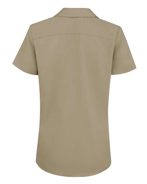 Women's Short Sleeve Work Shirt - Khaki