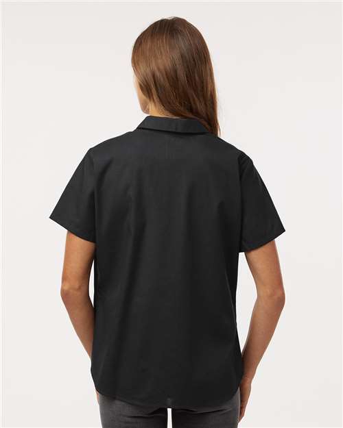 Women's Industrial Short Sleeve Work Shirt - Black