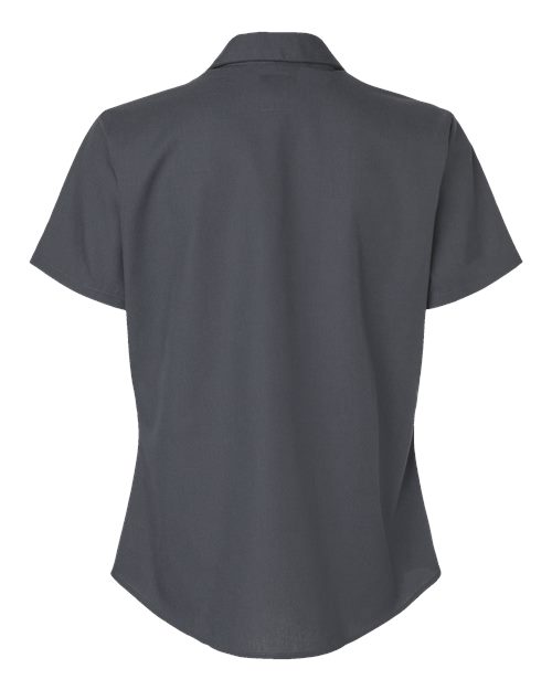 Women's Industrial Short Sleeve Work Shirt - Dark Charcoal