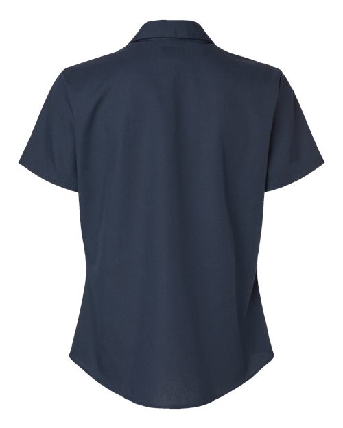 Women's Industrial Short Sleeve Work Shirt - Dark Navy