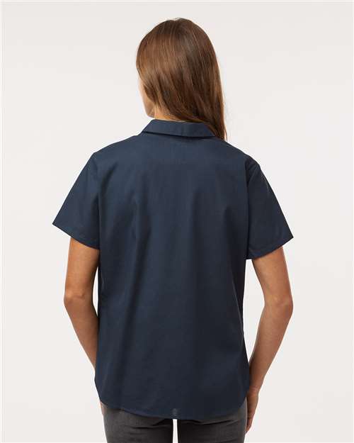 Women's Industrial Short Sleeve Work Shirt - Dark Navy