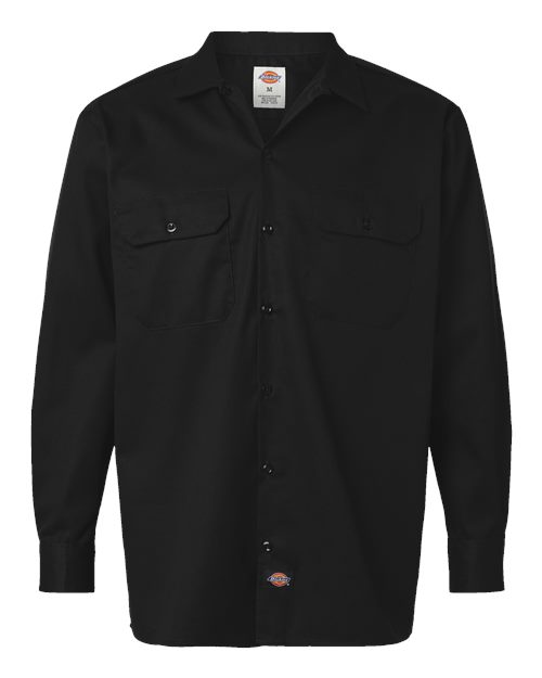Men's Long Sleeve Work Shirt - Black