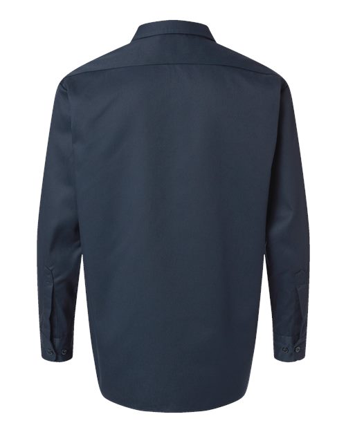 Men's Long Sleeve Work Shirt - Dark Navy