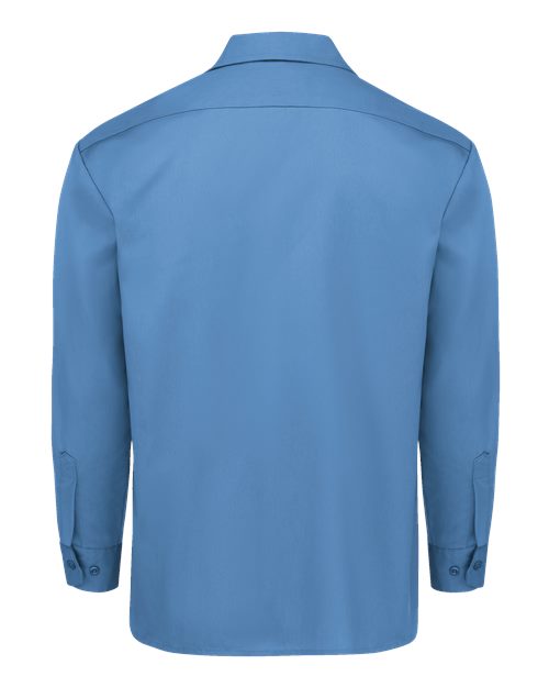 Men's Long Sleeve Work Shirt - Gulf Blue
