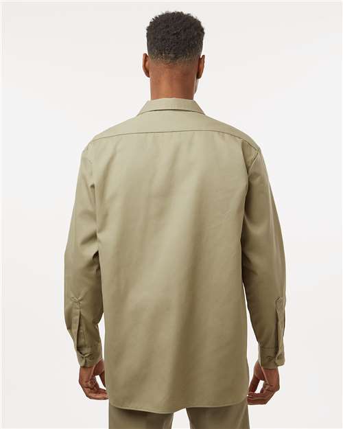 Men's Long Sleeve Work Shirt - Khaki