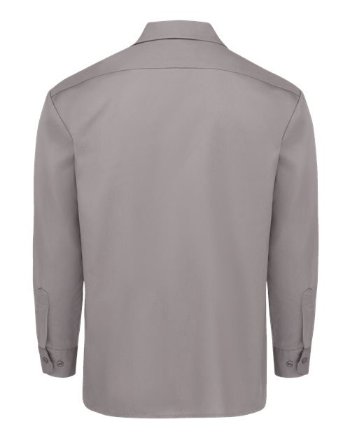 Men's Long Sleeve Work Shirt - Silver Grey