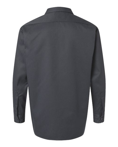 Men's Tall Long Sleeve Work Shirt - Charcoal